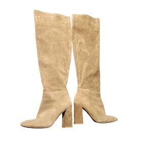 Free People Sz 39 US 8.5 Over the Knee Slouchy Helled Suede Leather Boots Boho